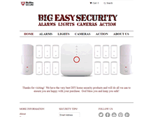 Tablet Screenshot of bigeasysecurity.com
